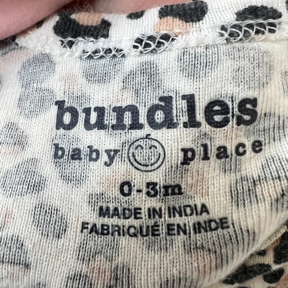 Children’s Place Baby Bundles 0-3M Girls Leopard One Piece Bodysuit